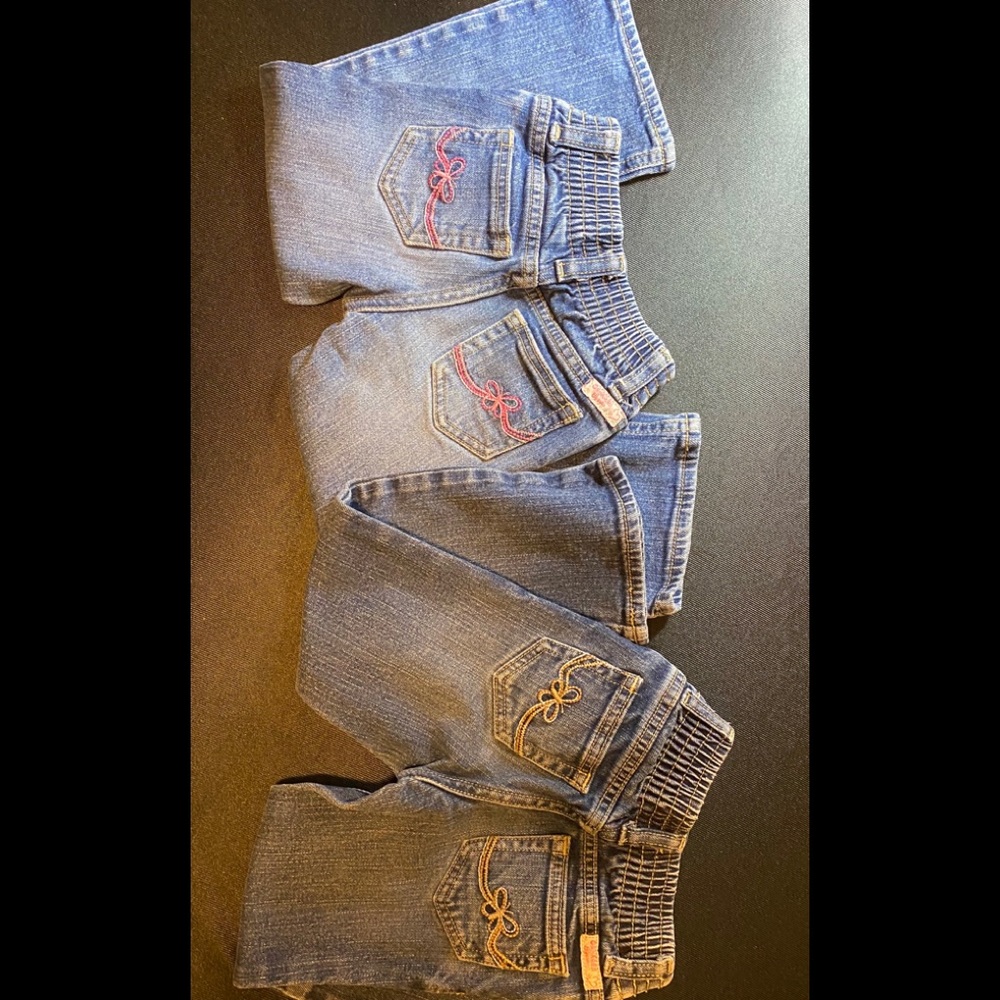 2 paid Genuine Kid girl size 3t jeans
